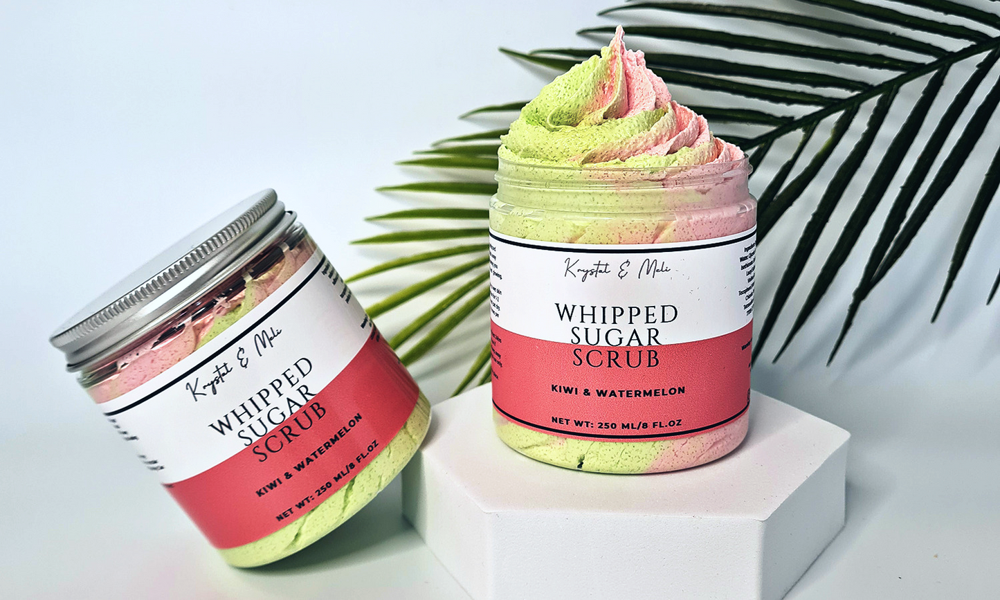 Kiwi & Watermelon Whipped Sugar Scrub