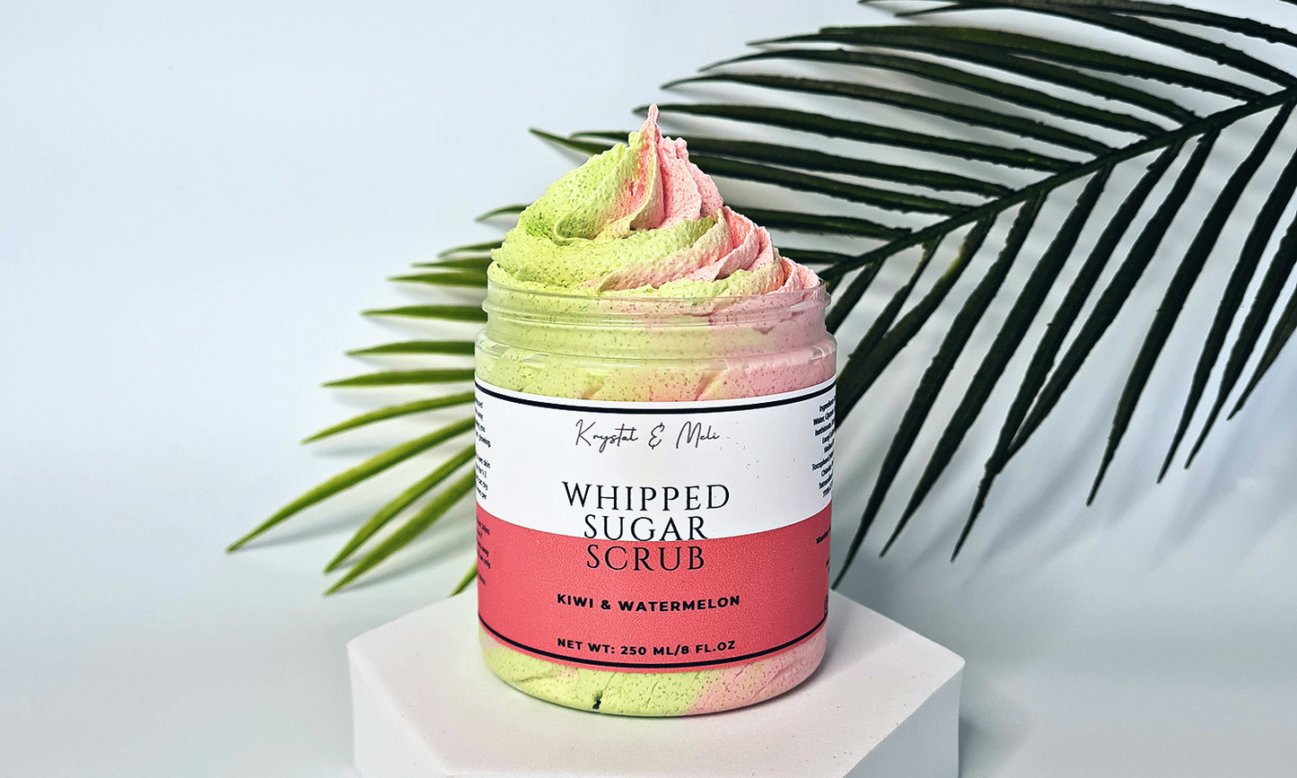 Kiwi & Watermelon Whipped Sugar Scrub