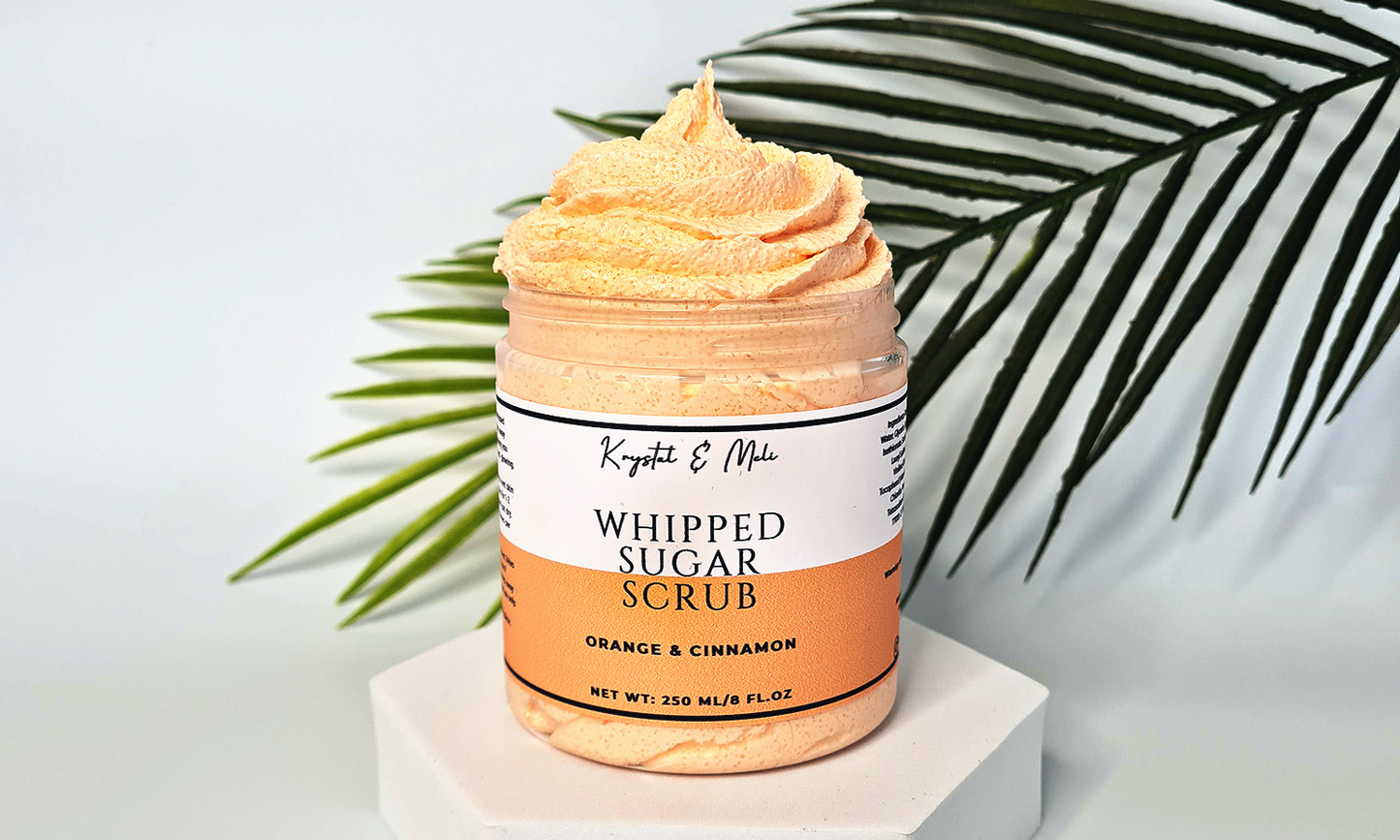 Orange & Cinnamon Whipped Sugar Scrub