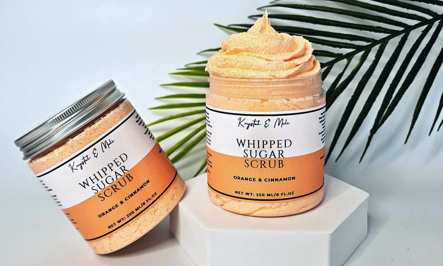 Orange & Cinnamon Whipped Sugar Scrub