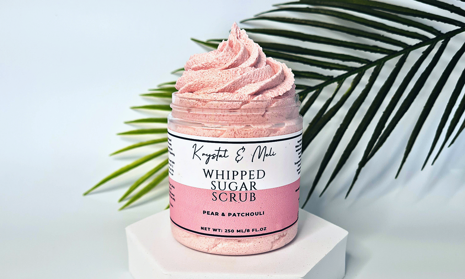 Pear Patchouli Whipped Sugar Scrub Krystal Meli