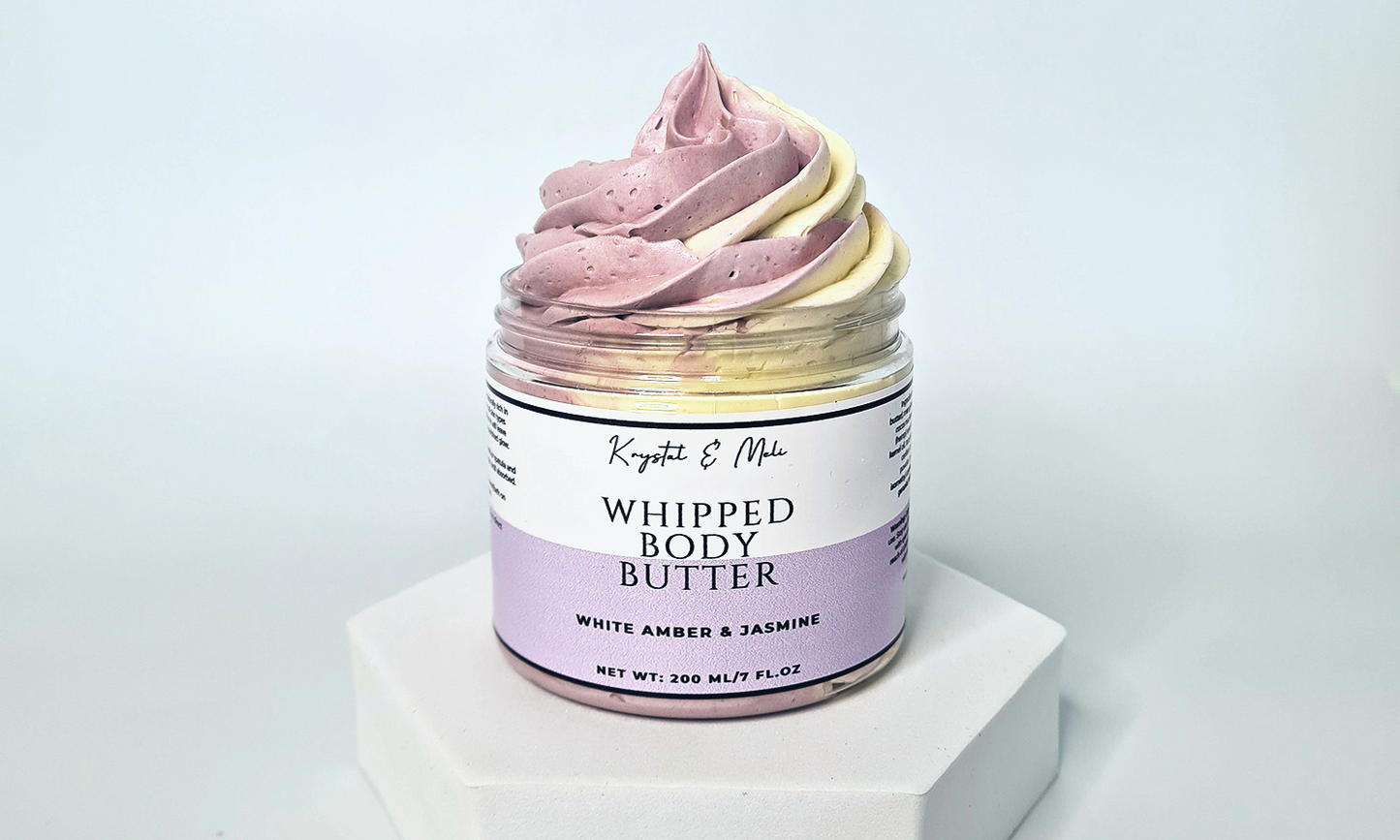 White Amber & Jasmine Whipped Body Butter