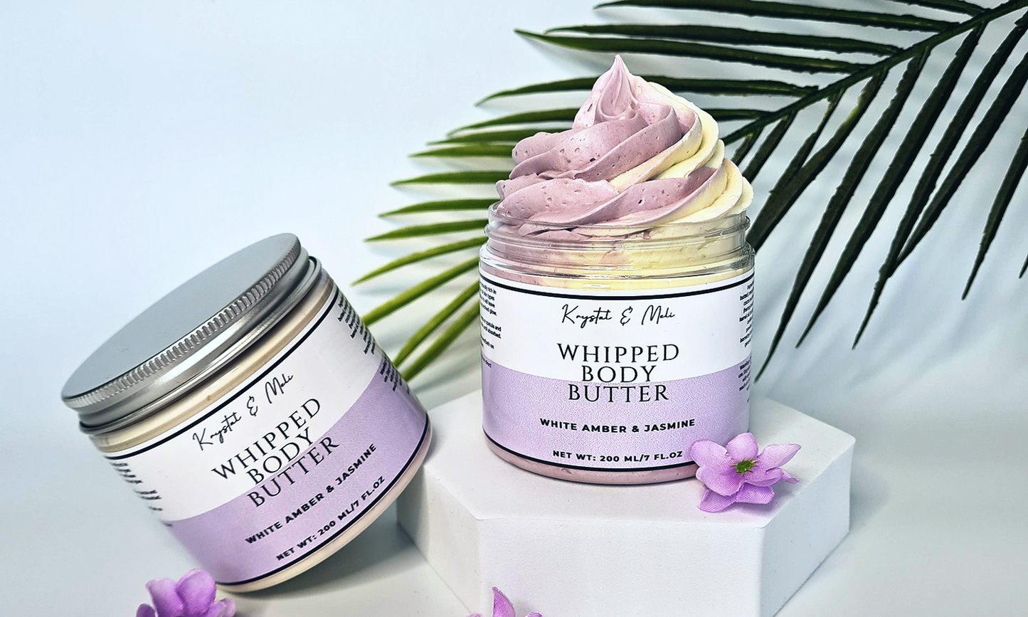 White Amber & Jasmine Whipped Body Butter